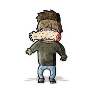 cartoon cannibal man