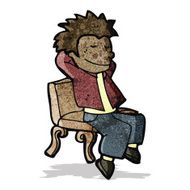 Cartoon Man Relaxing N6