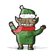 Cartoon Christmas Elf N43