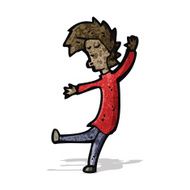 cartoon dancing man N13