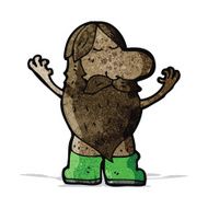 cartoon hippie man N2
