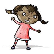 cartoon happy girl N9