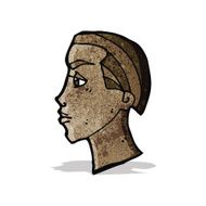 cartoon profile face