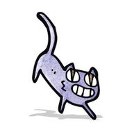 cartoon grinning cat