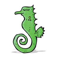 Cartoon Sea Horse N7