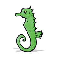 Cartoon Sea Horse N8