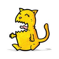 angry cartoon cat