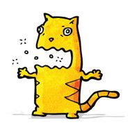 cartoon burping cat N2
