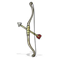 bow and arrow cartoon