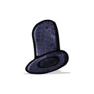 cartoon old top hat N5