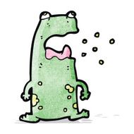 cartoon burping frog N2