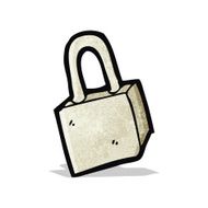 Cartoon Padlock N9
