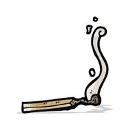 cartoon burning match N3