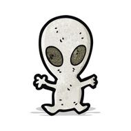 cartoon small spaceman