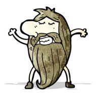 cartoon hippie man N2