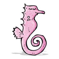 Cartoon Seahorse N17