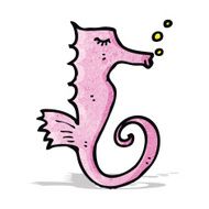 Cartoon Seahorse N18