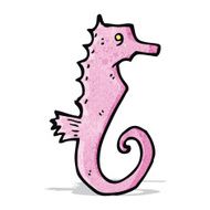 Cartoon Seahorse N19