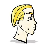 cartoon face profile
