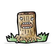 Cartoon Tree Stump N7