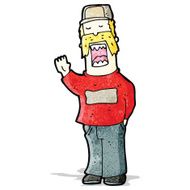 cartoon arrogant man
