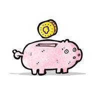 Cartoon Piggy Bank N6