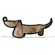 cartoon long nose dog