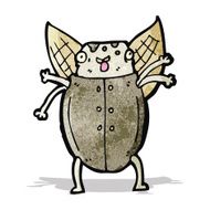cartoon old man beetle