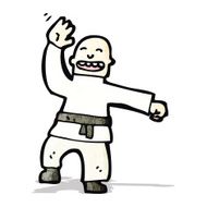 Cartoon Karate Man N4