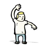 Cartoon Karate Man N5