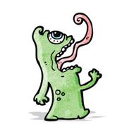 crazy alien cartoon
