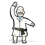 Cartoon Karate Man N6