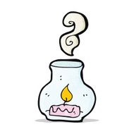 cartoon candle in lamp N2
