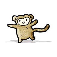 cartoon little monkey
