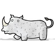 cartoon rhinoceros