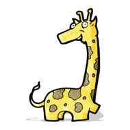 Funny Cartoon Giraffe N7