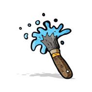 cartoon paint brush N17