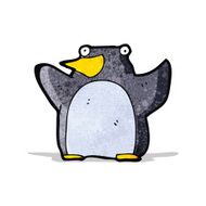 funny cartoon penguin N10