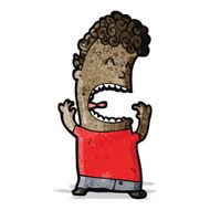 cartoon screaming man N5