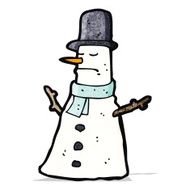 Cartoon Snowman N25