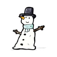 Cartoon Snowman N26
