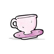 cup and saucer cartoon