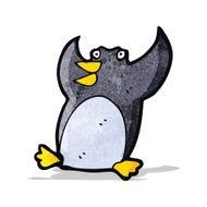 funny cartoon penguin N13