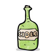 cartoon cider bottle