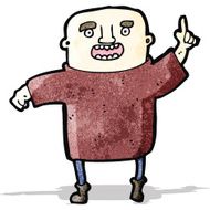 cartoon man with idea N24