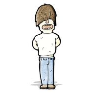 cartoon fashion hairstyle man