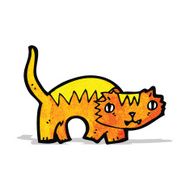 Cartoon Ginger Cat N12