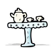 cartoon cup and saucer N3