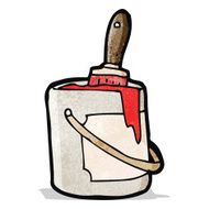 cartoon paint pot