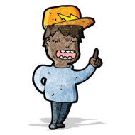cartoon boy with idea N17